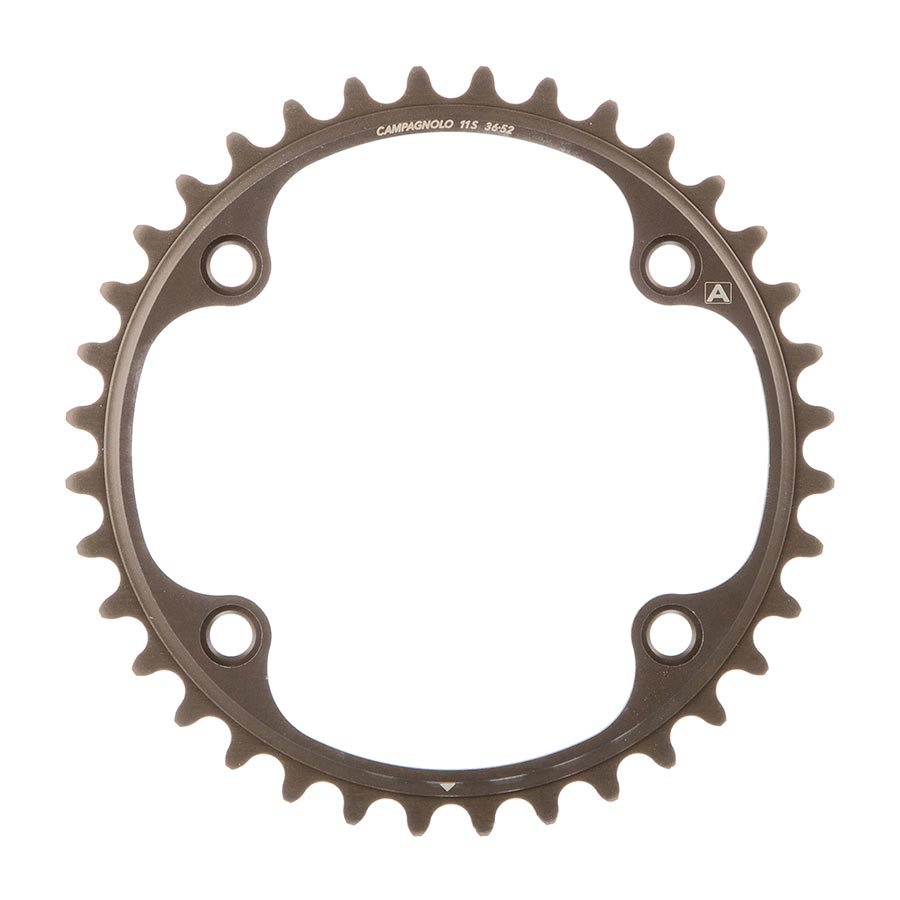 Campagnolo, FC-SR136, Chainring, Teeth: 36, Speed: 11, BCD: 112, Bolts: 4, Inner, Alloy, Grey