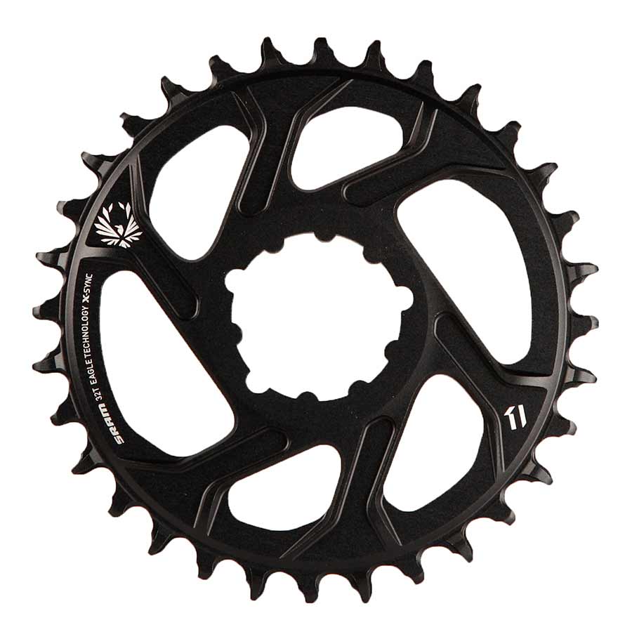 SRAM, X-Sync, 3mm offset, 30T, 12sp., BCD: Direct Mount, Single Chainring, Aluminum, Black