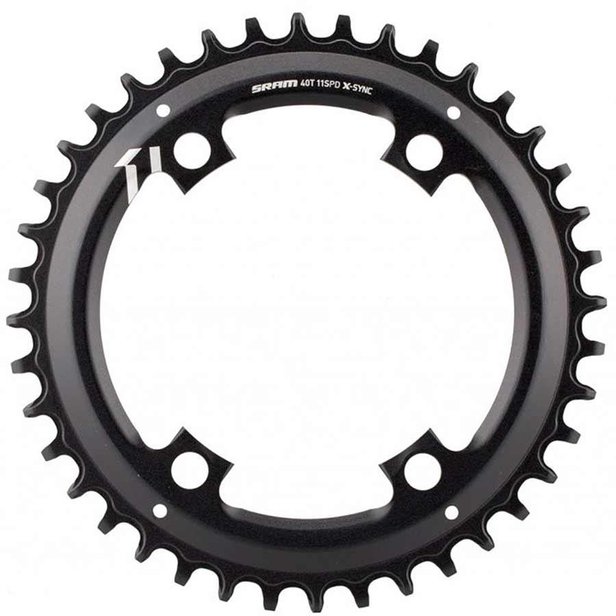 SRAM, X-Sync Asymmetric, 40T Chainring, 11sp, BCD: 110, Aluminum, Black