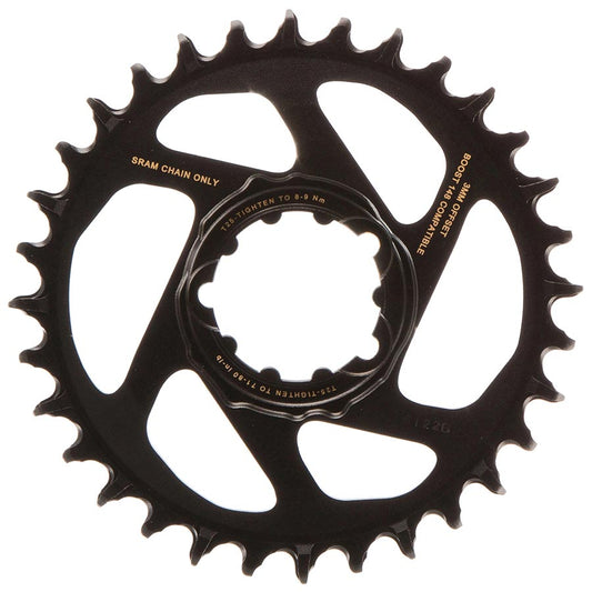 SRAM, X-SYNC 2 SL 3mm, Chainring, Teeth: 32, Speed: 11/12, BCD: Direct Mount, Single, Aluminum, Gold