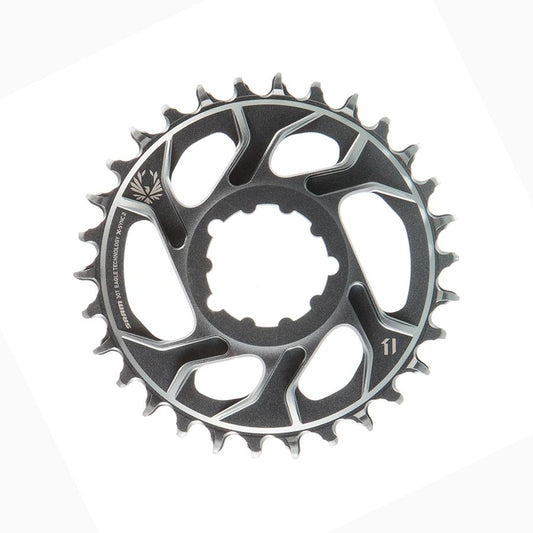 SRAM, X-SYNC 2 X01 Eagle Polar Grey, Chainring, Teeth: 30, Speed: 12, BCD: Direct Mount, Single, Alloy, Offset 6mm, Grey