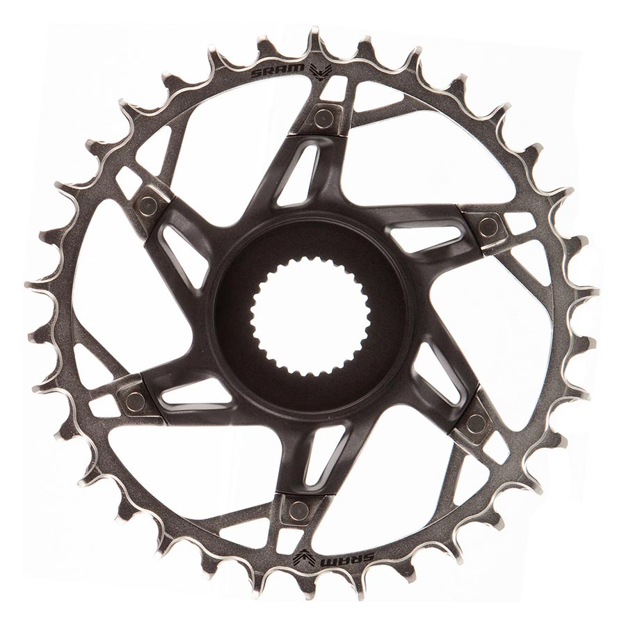 SRAM, XX Eagle T-Type DM E-MTB Bosch, Chainring, Teeth: 34, Speed: 12, BCD: Direct Mount, Aluminum/Steel, Black