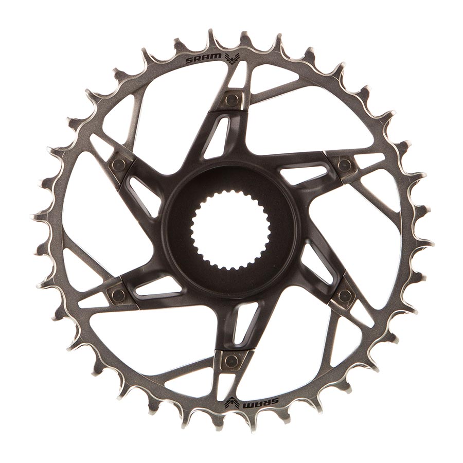 SRAM, XX Eagle T-Type DM E-MTB Bosch, Chainring, Teeth: 34, Speed: 12, BCD: Direct Mount, Aluminum/Steel, Black