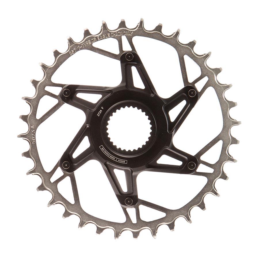 SRAM, XX Eagle T-Type DM E-MTB Bosch, Chainring, Teeth: 34, Speed: 12, BCD: Direct Mount, Aluminum/Steel, Black