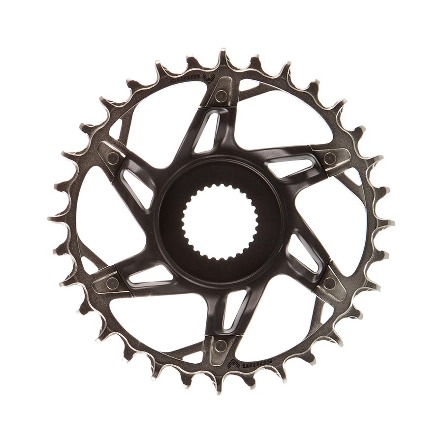 SRAM, XX Eagle T-Type DM E-MTB Bosch, Chainring, Teeth: 34, Speed: 12, BCD: Direct Mount, Aluminum/Steel, Black