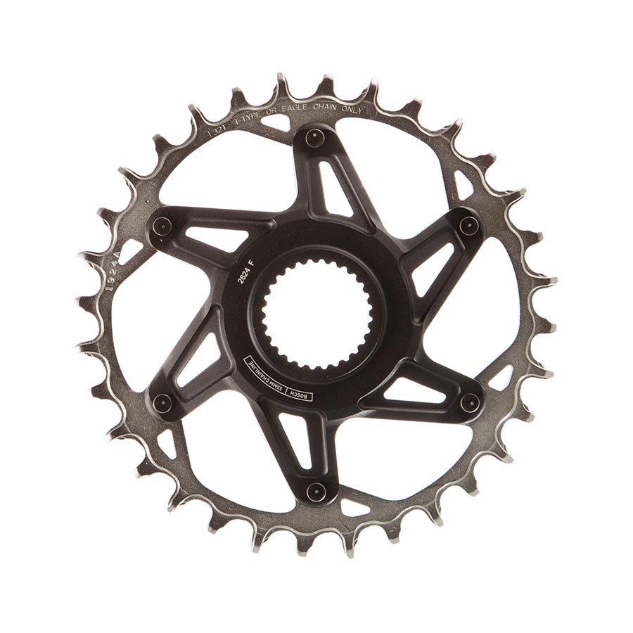 SRAM, XX Eagle T-Type DM E-MTB Bosch, Chainring, Teeth: 34, Speed: 12, BCD: Direct Mount, Aluminum/Steel, Black