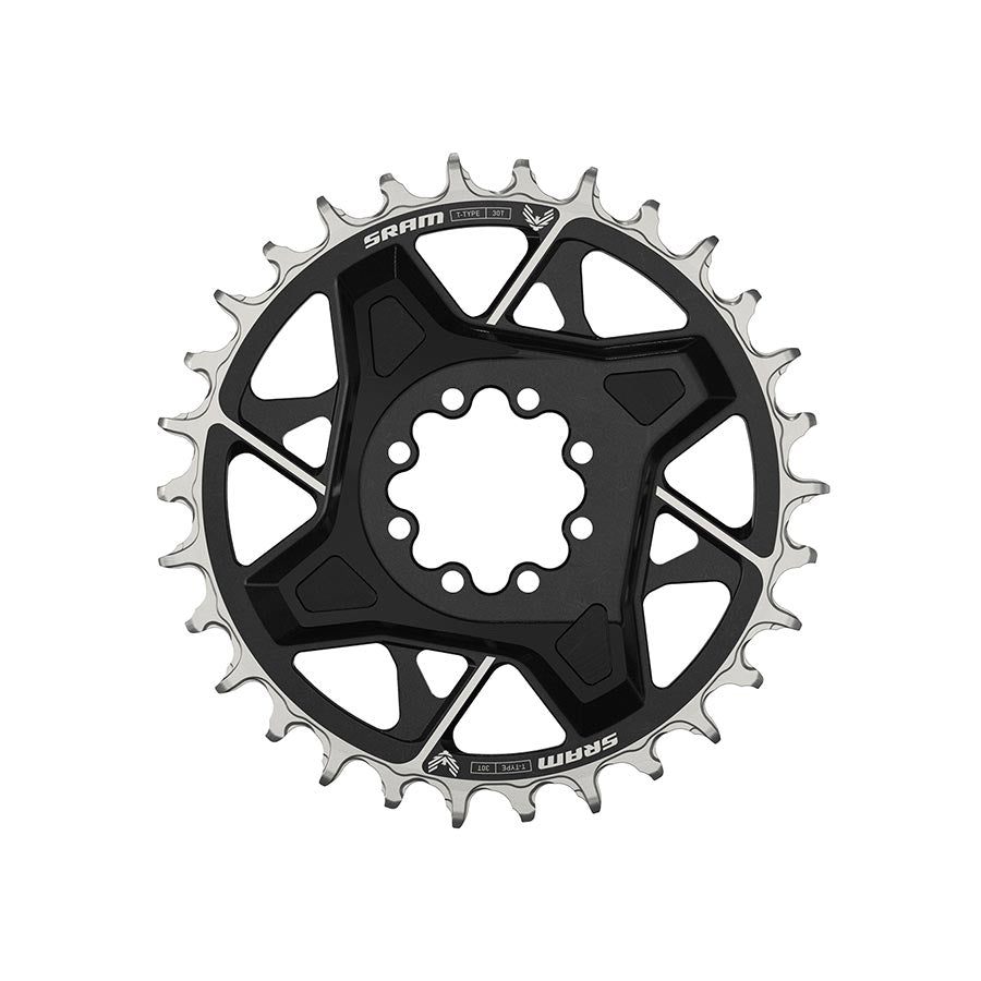 SRAM, Eagle T-Type DM X0 3mm Offset, Chainring, Teeth: 30, Speed: 12, BCD: Direct Mount, Aluminum, Black