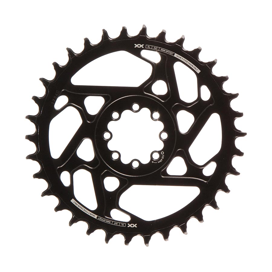 SRAM, Eagle T-Type DM XX SL 0mm Offset, Chainring, Teeth: 32, Speed: 12, BCD: Direct Mount, Aluminum, Black