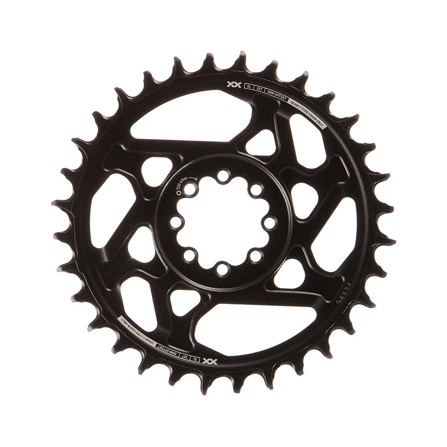 SRAM, Eagle T-Type DM XX SL 0mm Offset, Chainring, Teeth: 32, Speed: 12, BCD: Direct Mount, Aluminum, Black