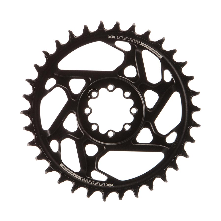 SRAM, Eagle T-Type DM XX SL 0mm Offset, Chainring, Teeth: 32, Speed: 12, BCD: Direct Mount, Aluminum, Black