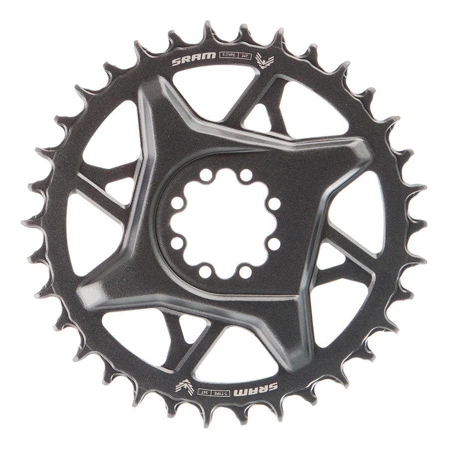 SRAM, GX Eagle T-Type DM, Chainring, Teeth: 30, Speed: 12, BCD: Direct Mount SRAM 8 Bolt, Aluminum, Grey