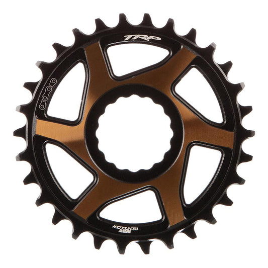 TRP, EVO, Chainring, Teeth: 30, Speed: 12, BCD: Direct Mount, Front, Aluminum, Black