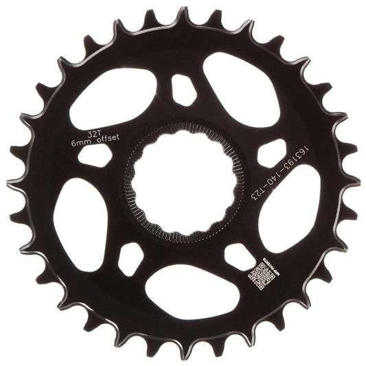 TRP, EVO DH, Chainring, Teeth: 32, Speed: 12, BCD: Direct Mount, Front, Aluminum, Black