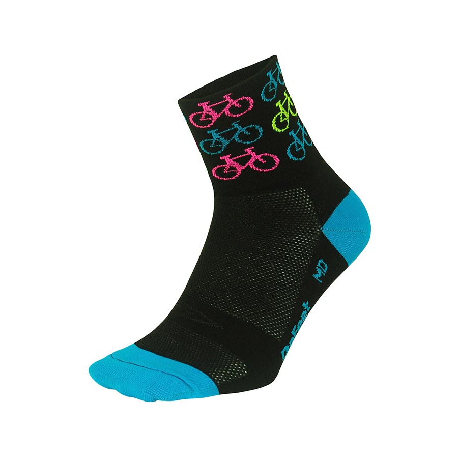 DeFeet, Aireator 2-3'' Cuff, Socks, Pedal Power, L, Pair