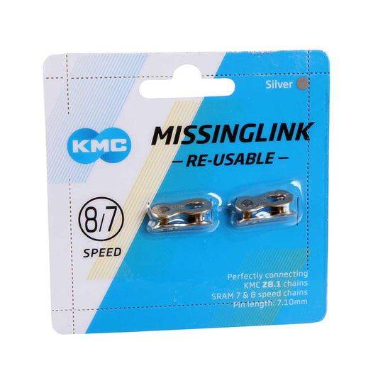 KMC, MissingLink, 6/7/8 Speed, 7.1mm, Reusable, 2pcs