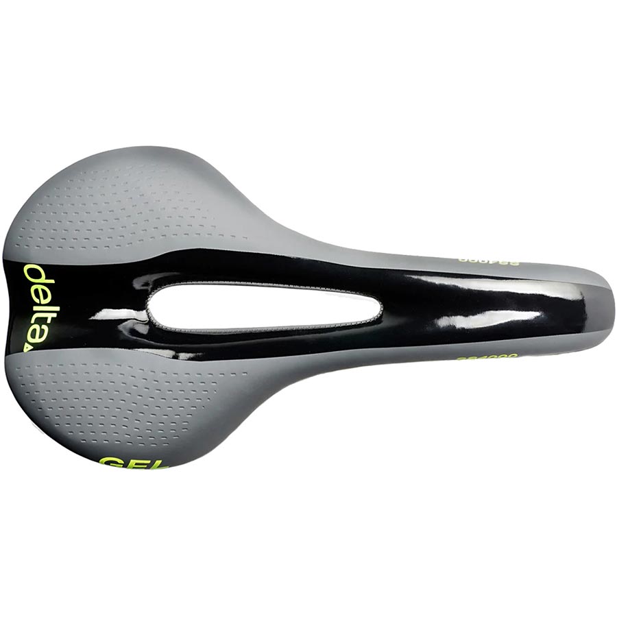 Delta, Comfort Race Gel, Saddle, 270 x 140mm, Unisex, 300g, Black/Grey