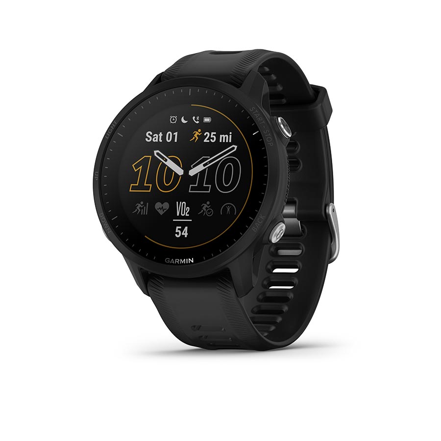 Garmin, Forerunner 955, Watch, Watch Color: Black, Wristband: Black - Silicone