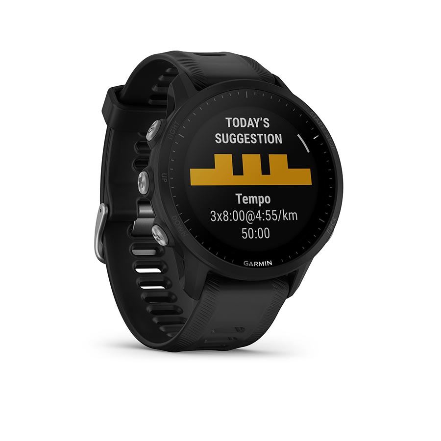 Garmin, Forerunner 955, Watch, Watch Color: Black, Wristband: Black - Silicone