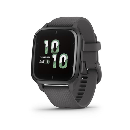 Garmin, Venu Sq 2, Watch, Watch Color: Shadow Grey, Wristband: Shadow Grey - Silicone