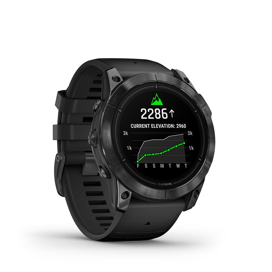 Garmin, Epix Pro Std. Edition 51mm, Watch, Watch Color: Slate Grey, Wristband: Black - Silicone