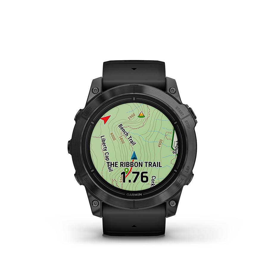 Garmin, Epix Pro Std. Edition 51mm, Watch, Watch Color: Slate Grey, Wristband: Black - Silicone