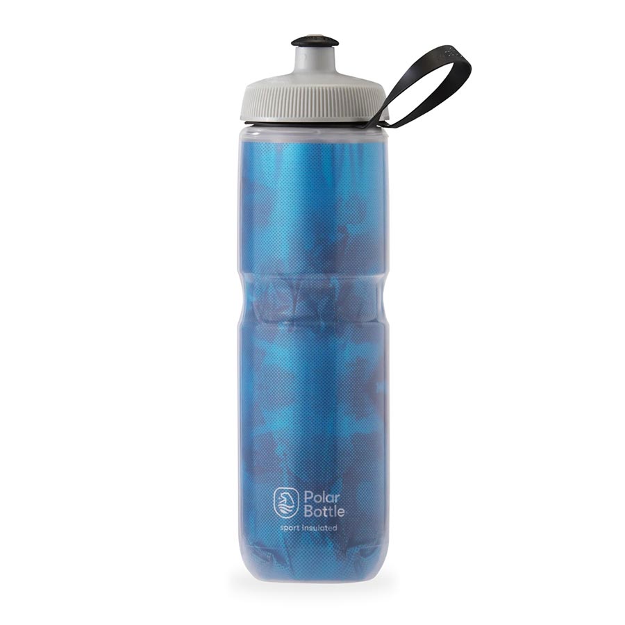 Polar Bottle, Sport Insulated 24oz, Water Bottle, 710ml / 24oz, Olive Green/Silver