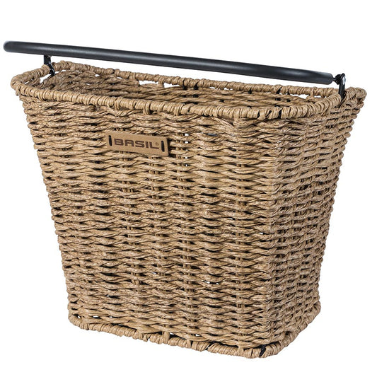 Basil, Bremen Rattan, Basket, Front, 27x35x29 cm, Green