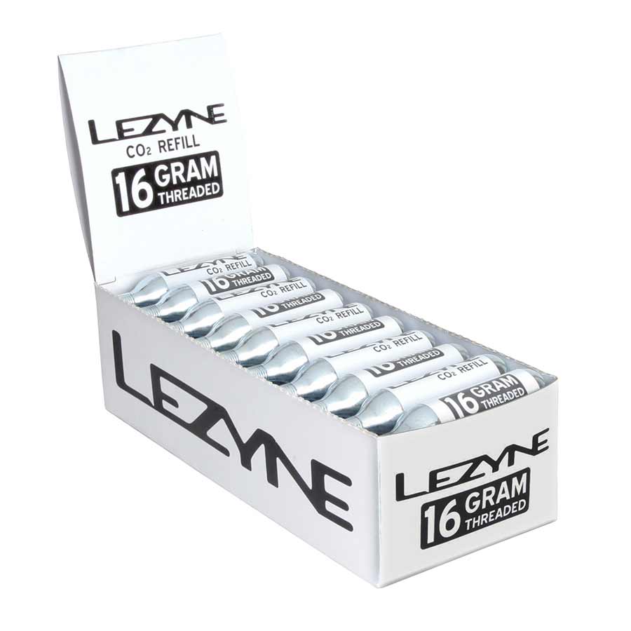 Lezyne, CO² Cartridges, Threaded, 16g, 5 units