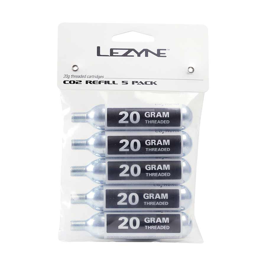 Lezyne, CO² Cartridges, Threaded, 16g, 5 units