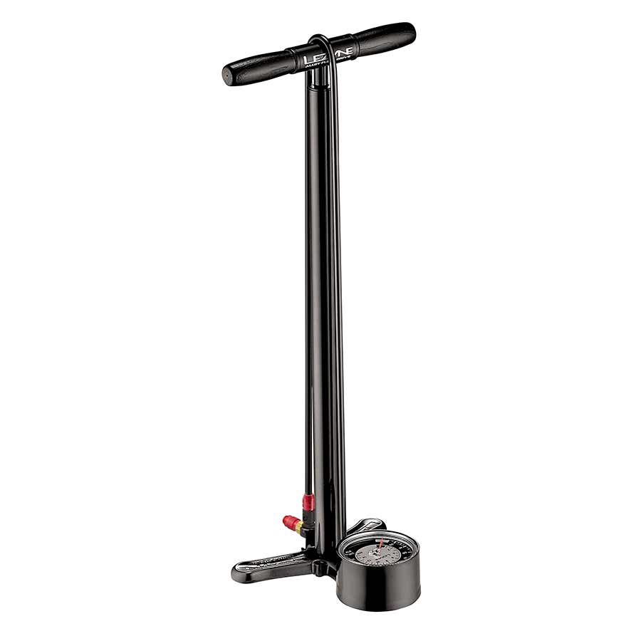 Lezyne, Alloy Floor Drive 3.5'', Floor Pump, ABS-1 Pro Chuck, 220psi, Gloss Black