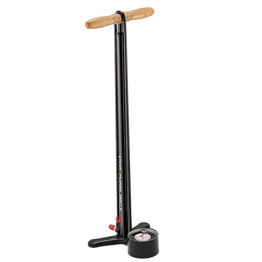 Lezyne, Steel Floor Drive Tall 3.5'', Floor Pump, ABS-1 Pro Chuck, 220psi, Black