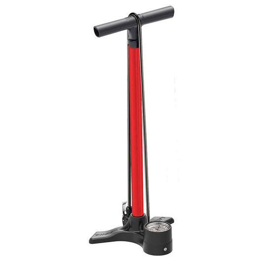 Lezyne, Macro Floor Drive  2.5'', Floor Pump, Dual Valve Head, 220psi, Red