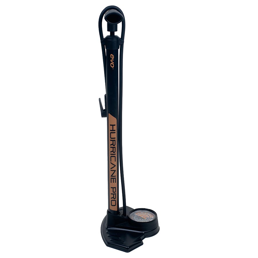 EVO, Hurricane Pro, Floor Pump, SmartHead, 160psi, Black/Gold