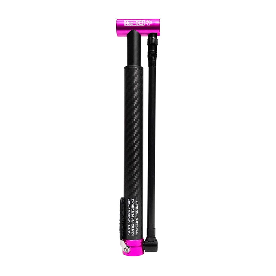 Muc-Off, Airmach Carbon, Pump, 295mm, 130psi, Aluminum, Black