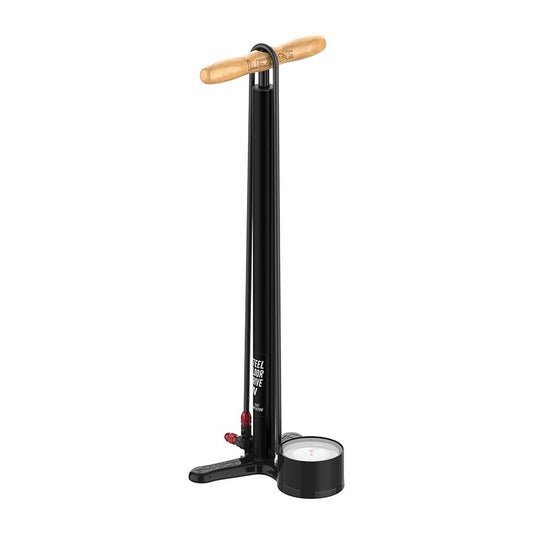 Lezyne, Steel Floor Drive HV, Floor Pump, ABS-1 Pro, Flat Black