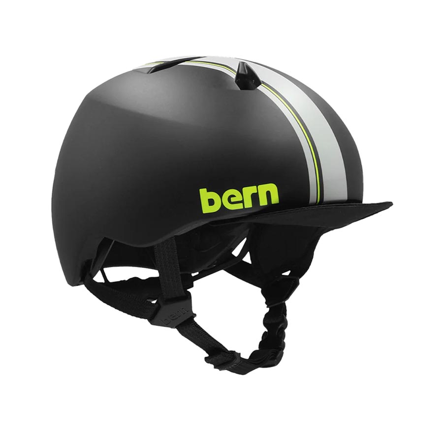 Bern, Nino DVRT, Helmet, SM, 51.5 - 54.5cm, Matte Black Racing Stripe