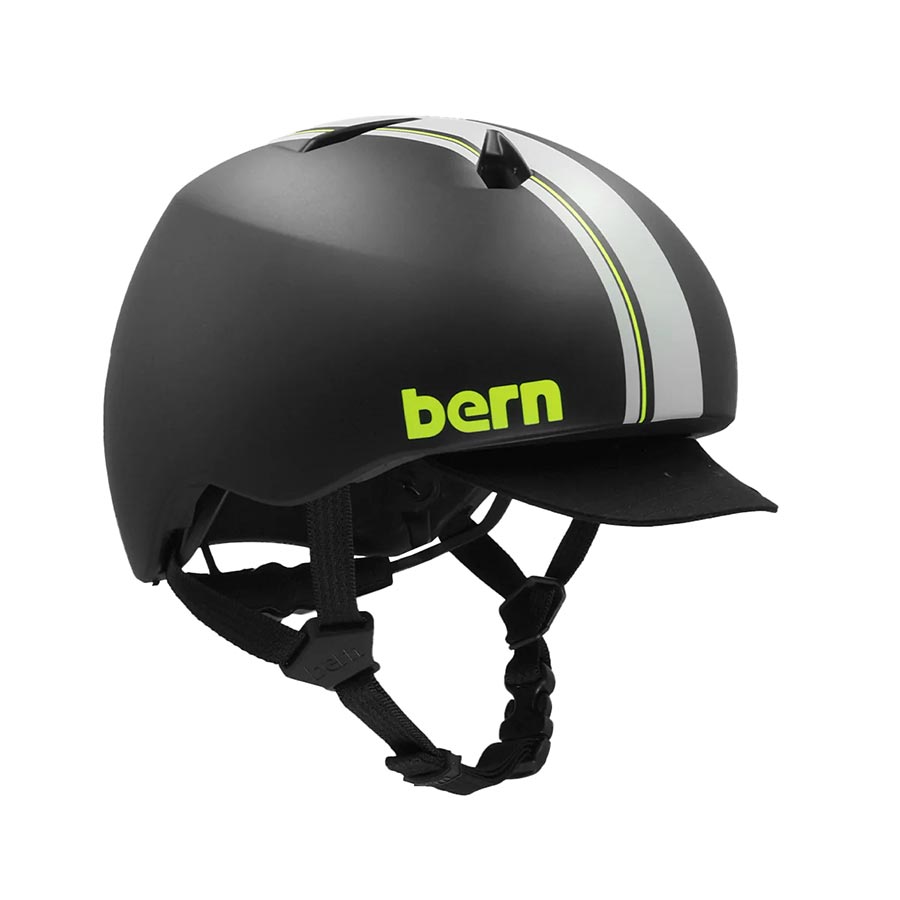 Bern, Nino DVRT, Helmet, SM, 51.5 - 54.5cm, Matte Black Racing Stripe