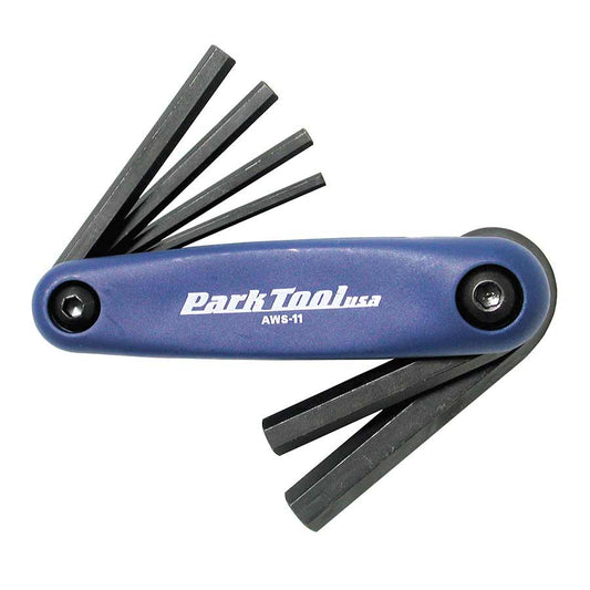 Park Tool, AWS-11, Folding hex wrench set, 3mm, 4mm, 5mm, 6mm, 8 et 10mm