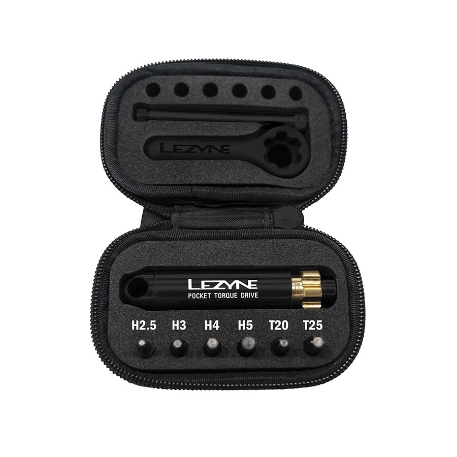 Lezyne, Pocket Torque Drive, Torque Wrench, : 1/4'' Hex, : Metric, : 2.5, 3, 4, 5, T20, T25