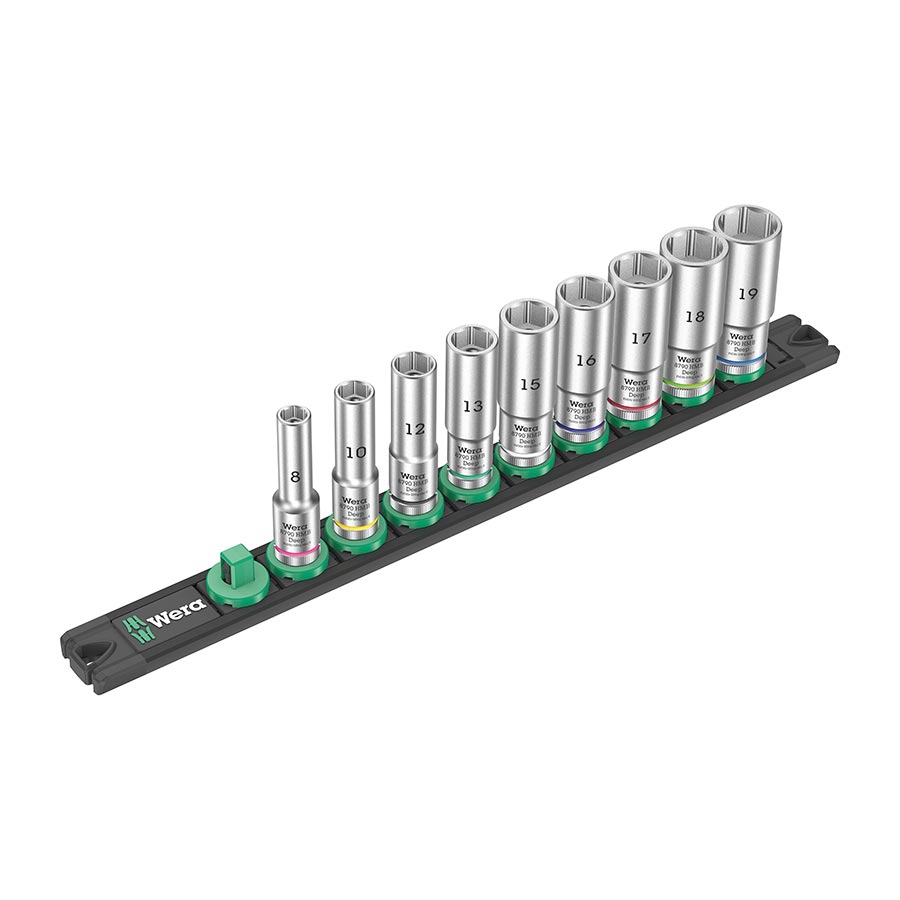 Wera, 8790 HMB, : Metric, 3/8'', : 8,10,12,13,15,16,17,18,19mm, Set