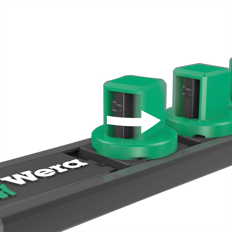 Wera, 9601 Magnetic socket rail, Rail only