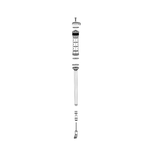 RockShox, Damper for Recon/Recon S/Sektor, CROWN RL 80-120MM (THREAD .8MM) - RECON SILVER RL B1+ (2017-2021)/RECON RL A1+ (2018-2021), 11.4018.104.033