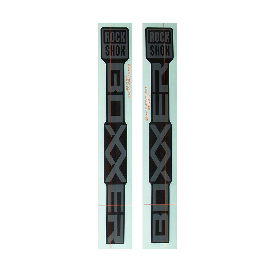 RockShox, Decal Kit for BoXXer Base D1, Grey for Diffusion Black